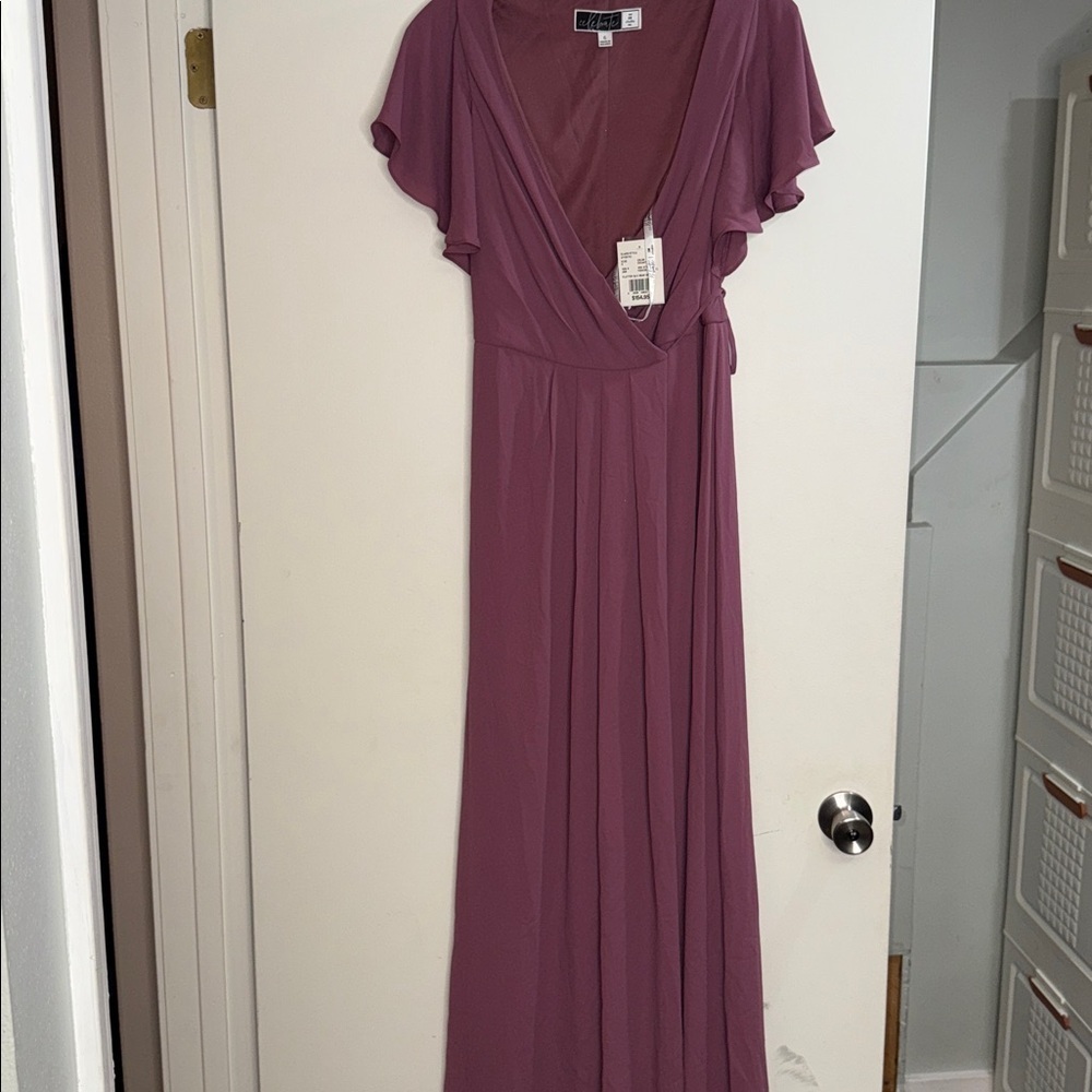 Celebrate It Chic Plum Maxi Dress - Picture 2 of 3